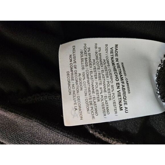 Nike black velour athletic zip up jacket with white embroidered logo. Size S. - Picture 4 of 5